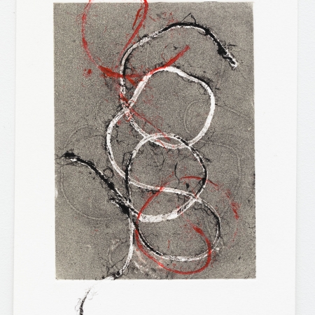 Untitled #4, monotype, 10 x 7.5, 2023